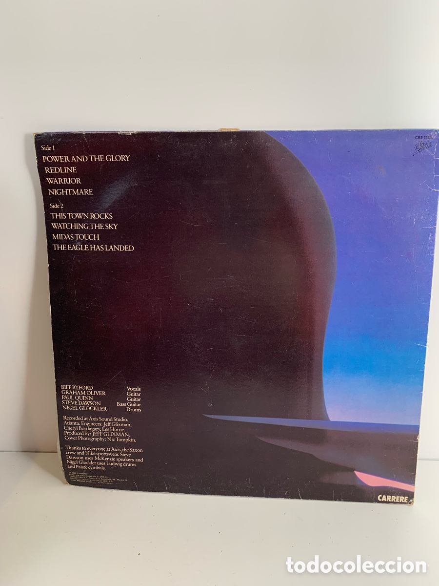 Discos de vinilo: 01_ Disco vinilo Saxon / Power & The Glory - Foto 2