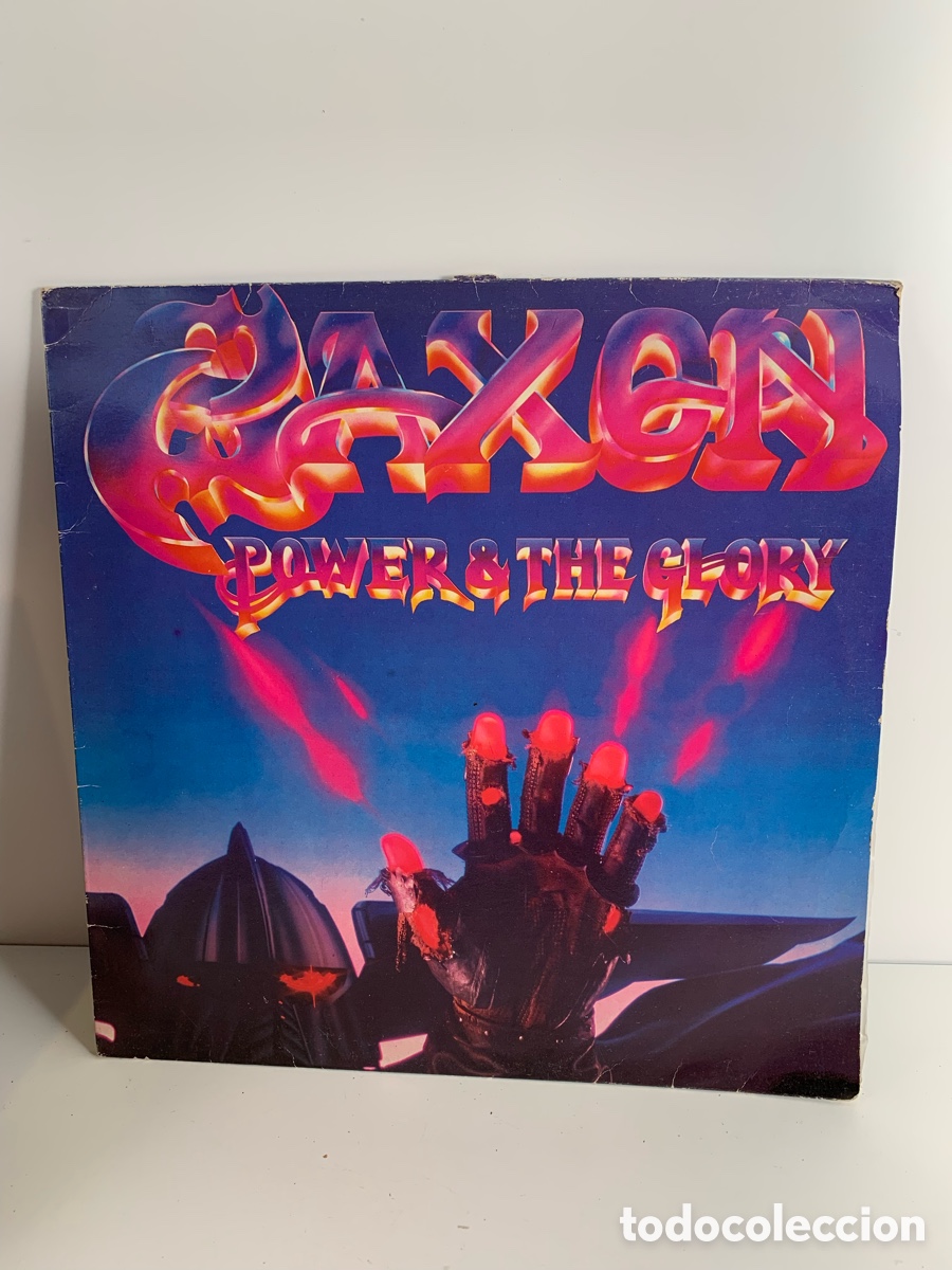 Discos de vinilo: 01_ Disco vinilo Saxon / Power & The Glory - Foto 1