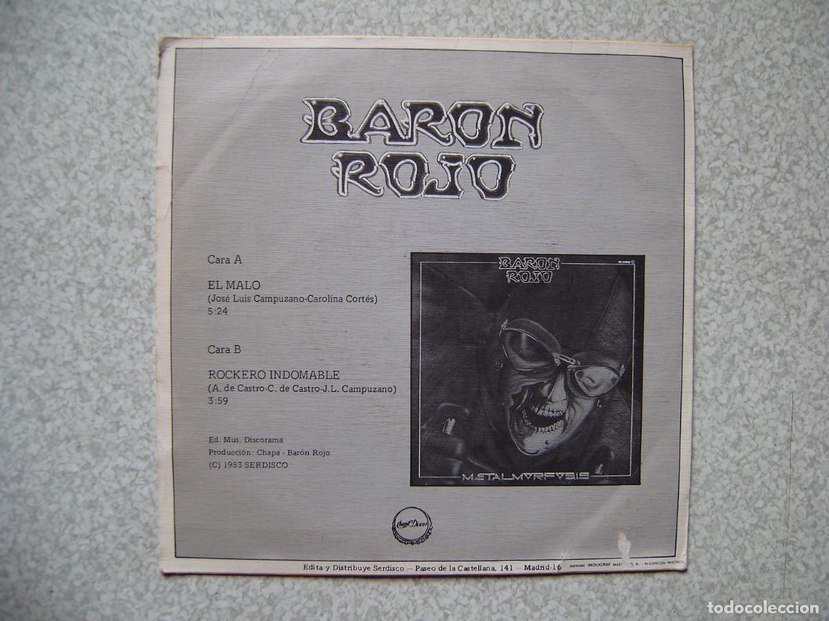 Discos de vinilo: BARON ROJO.EL MALO + 1 - Foto 2