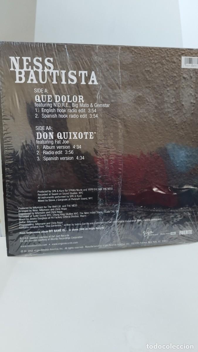 Discos de vinilo: Ness &ndash; Que Dolor / Don Quixote.Vinilo Maxi Single - Foto 3