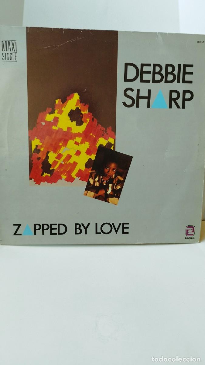 Discos de vinilo: Debbie Sharp &ndash; Zapped By Love.Vinilo Maxi Single,Synth pop-Disco - Foto 1