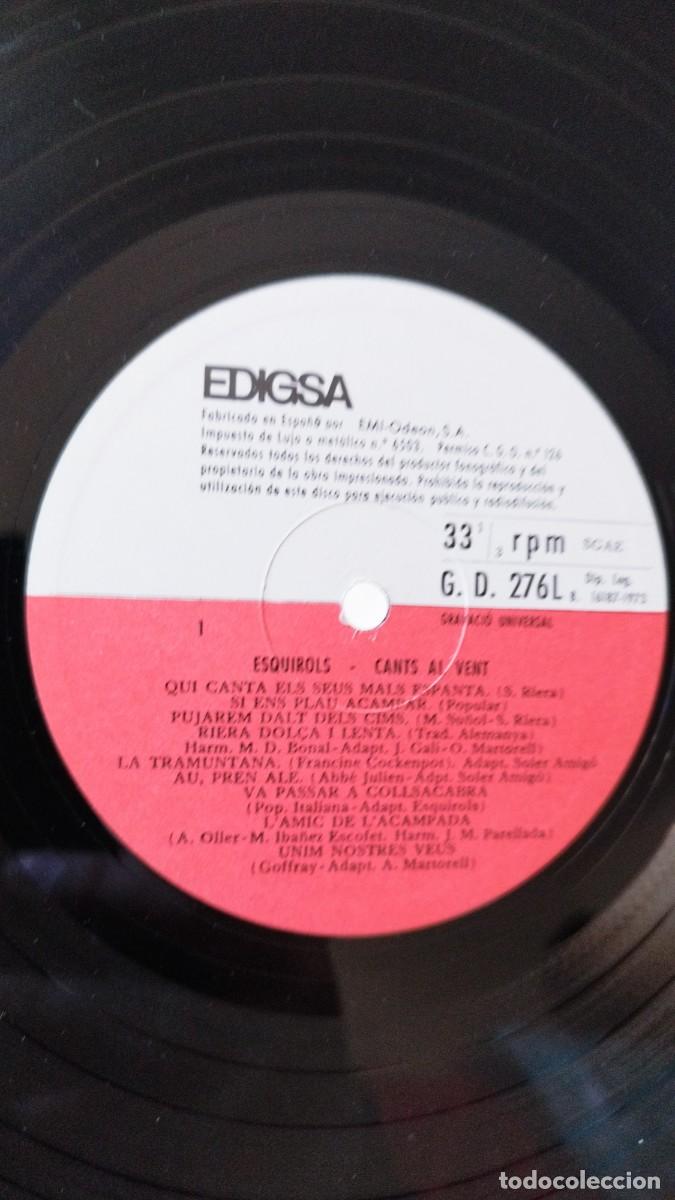 Discos de vinilo: Esquirols &ndash; Cants Al Vent.Vinilo Lp - Foto 2