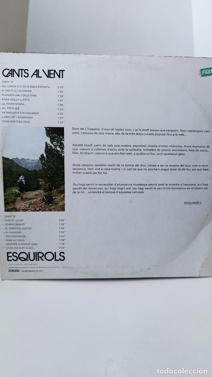 Discos de vinilo: Esquirols &ndash; Cants Al Vent.Vinilo Lp - Foto 3