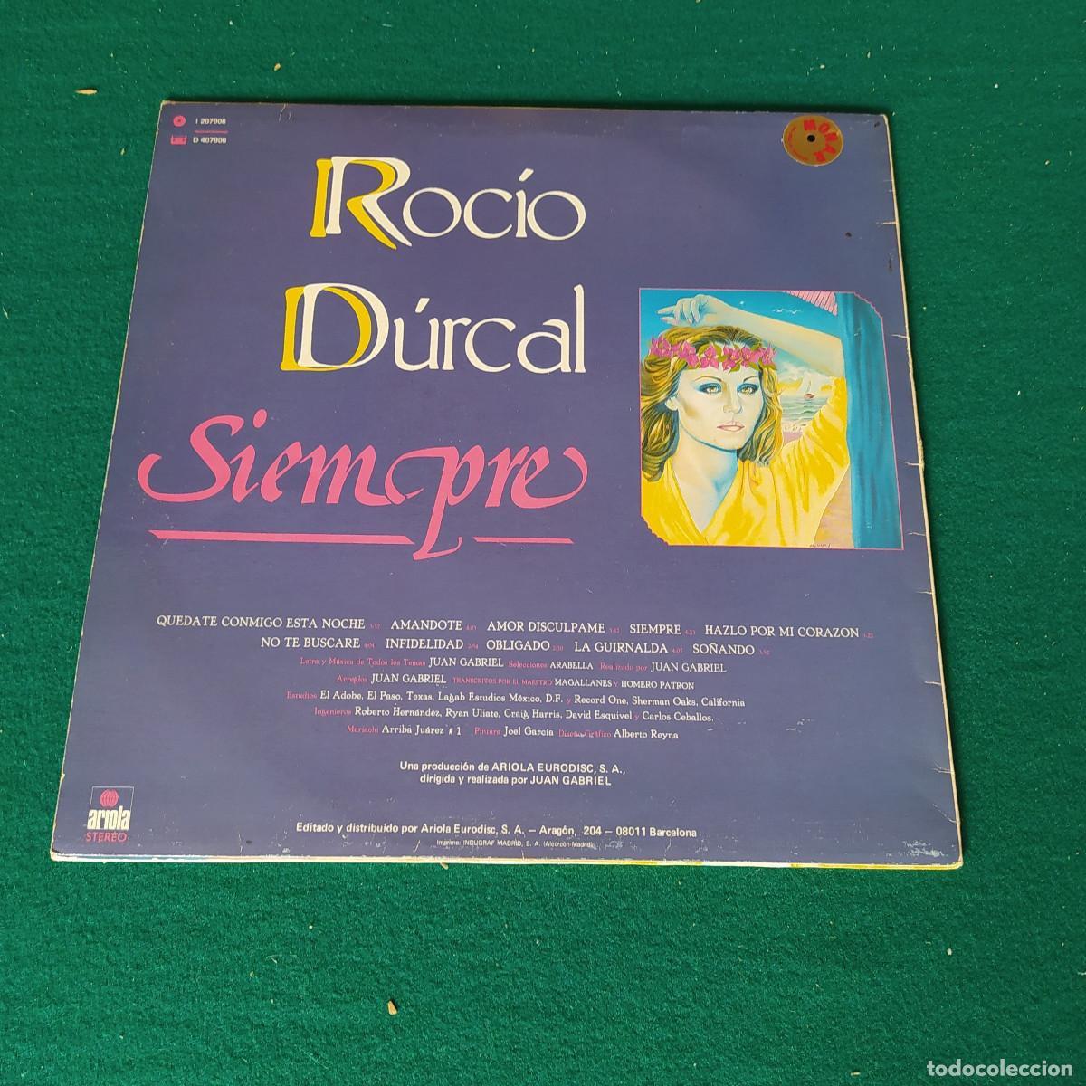 Discos de vinilo: Roc&iacute;o D&uacute;rcal &ndash; Siempre - Foto 2