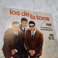 Discos de vinilo: DISCO EP 7 LOS DE LA TORRE. CON DEDICATOTIA Y AUTOGRAFO DE LOS 3 CANTANTES.