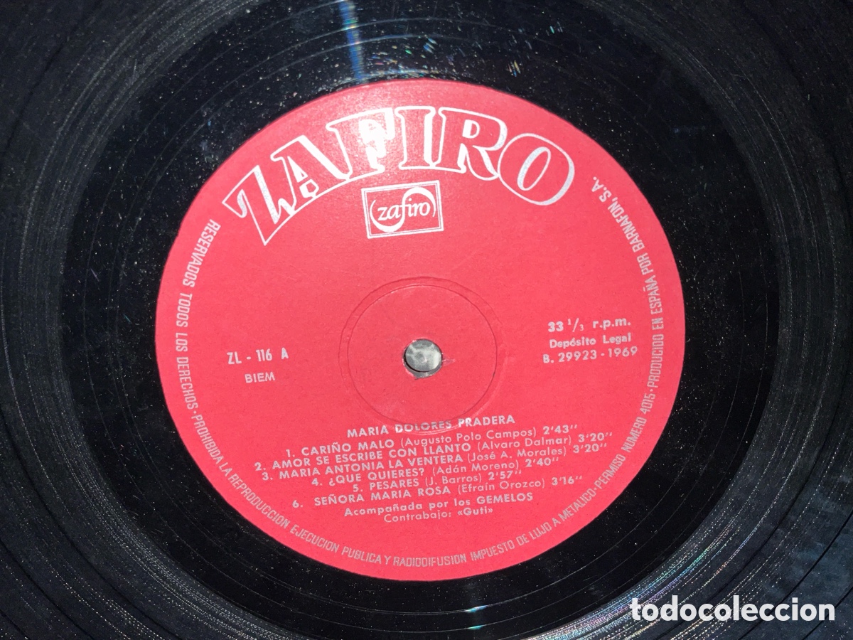Discos de vinilo: MARIA DOLORES PRADERA - Foto 3