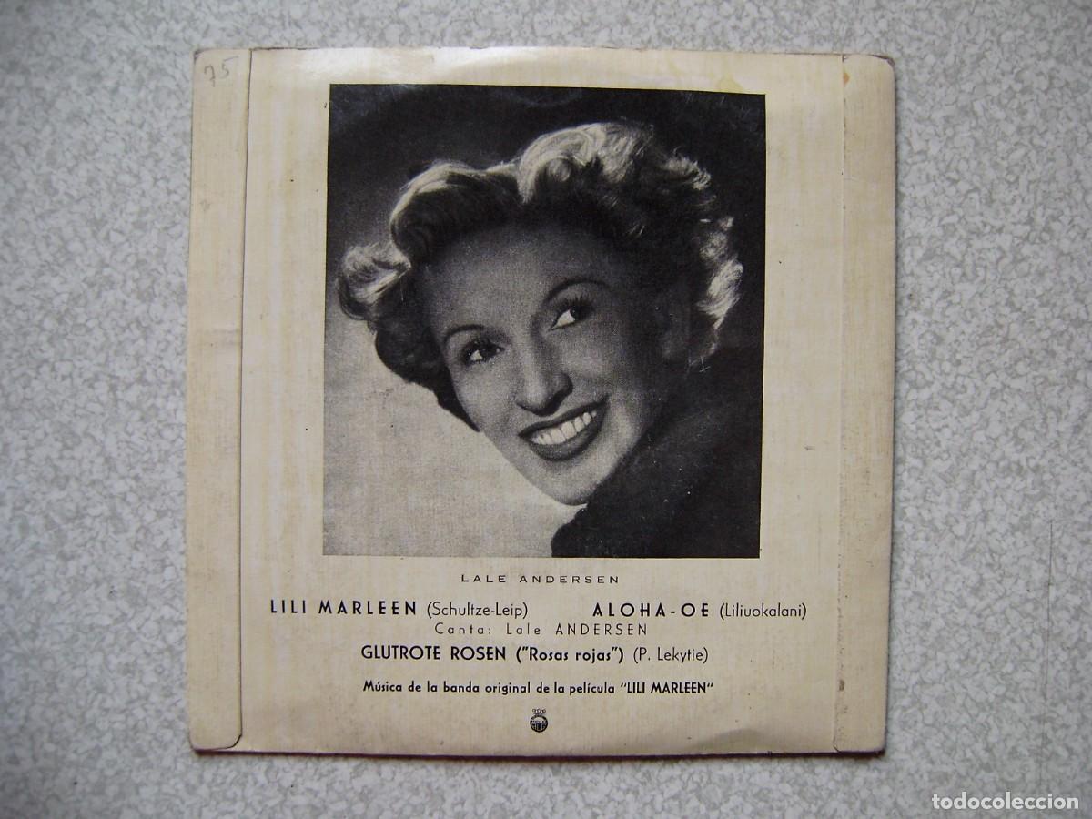 Discos de vinilo: LILI MARLEN.BSO.CANTA LALE ANDERSEN...RARO - Foto 2