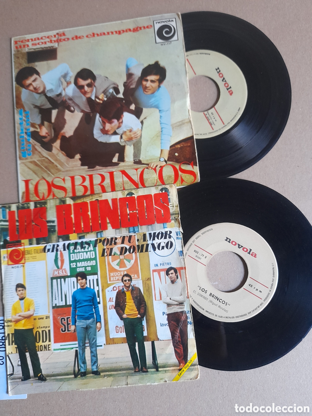 Discos de vinilo: Dos antiguos vinilos, Los Brincos - Foto 3