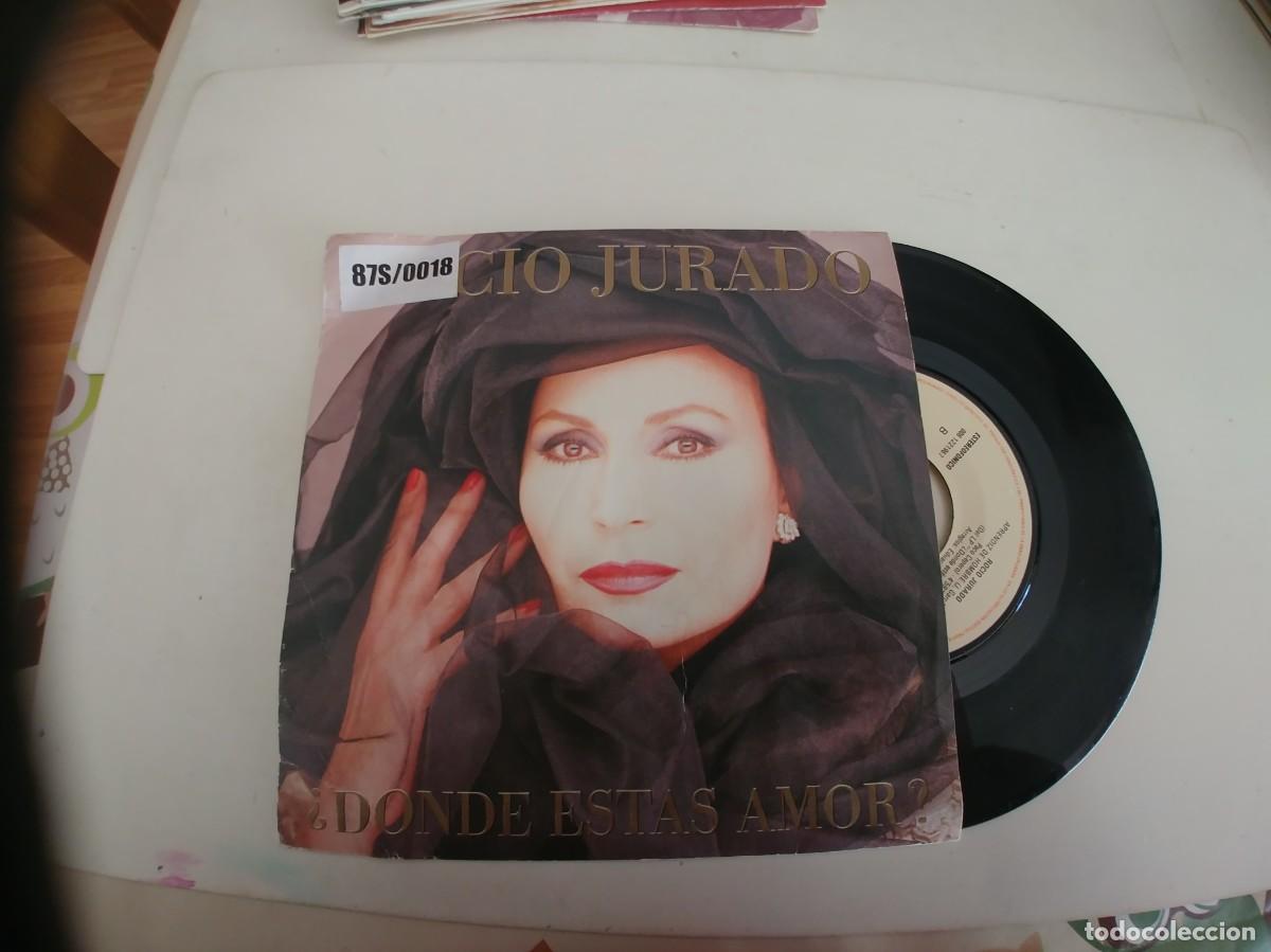 Discos de vinilo: ROCIO JURADO-SINGLE DONDE ESTAS AMOR - Foto 1