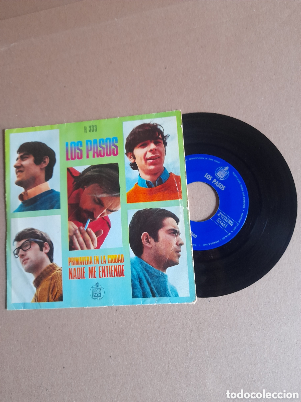 Discos de vinilo: Vinilo, Los Pasos, Primavera en la ciudad de 1968 - Foto 2