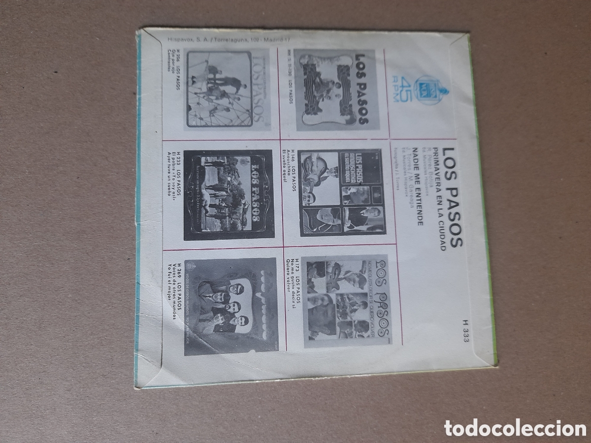 Discos de vinilo: Vinilo, Los Pasos, Primavera en la ciudad de 1968 - Foto 3