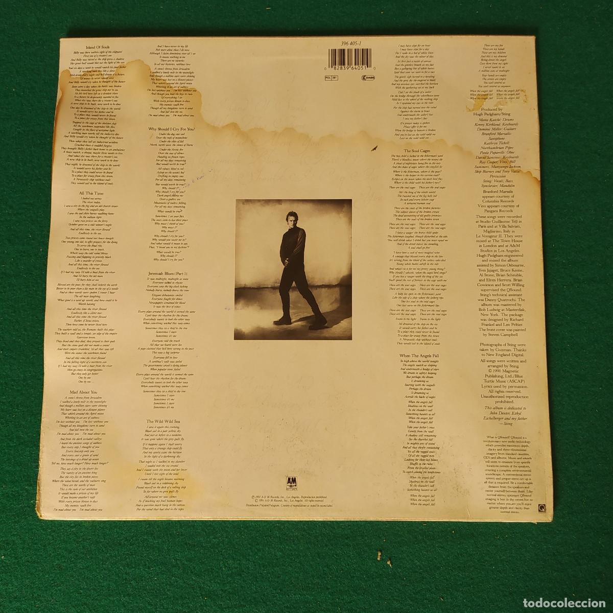 Discos de vinilo: Sting &ndash; The Soul Cages - Foto 2
