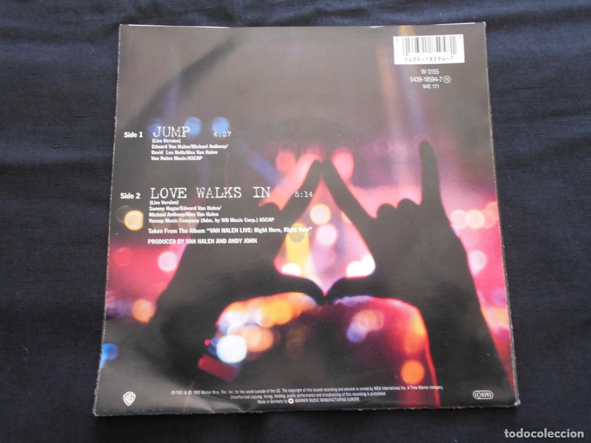 Discos de vinilo: VAN HALEN // JUMP - LOVE WALKS IN - Foto 2
