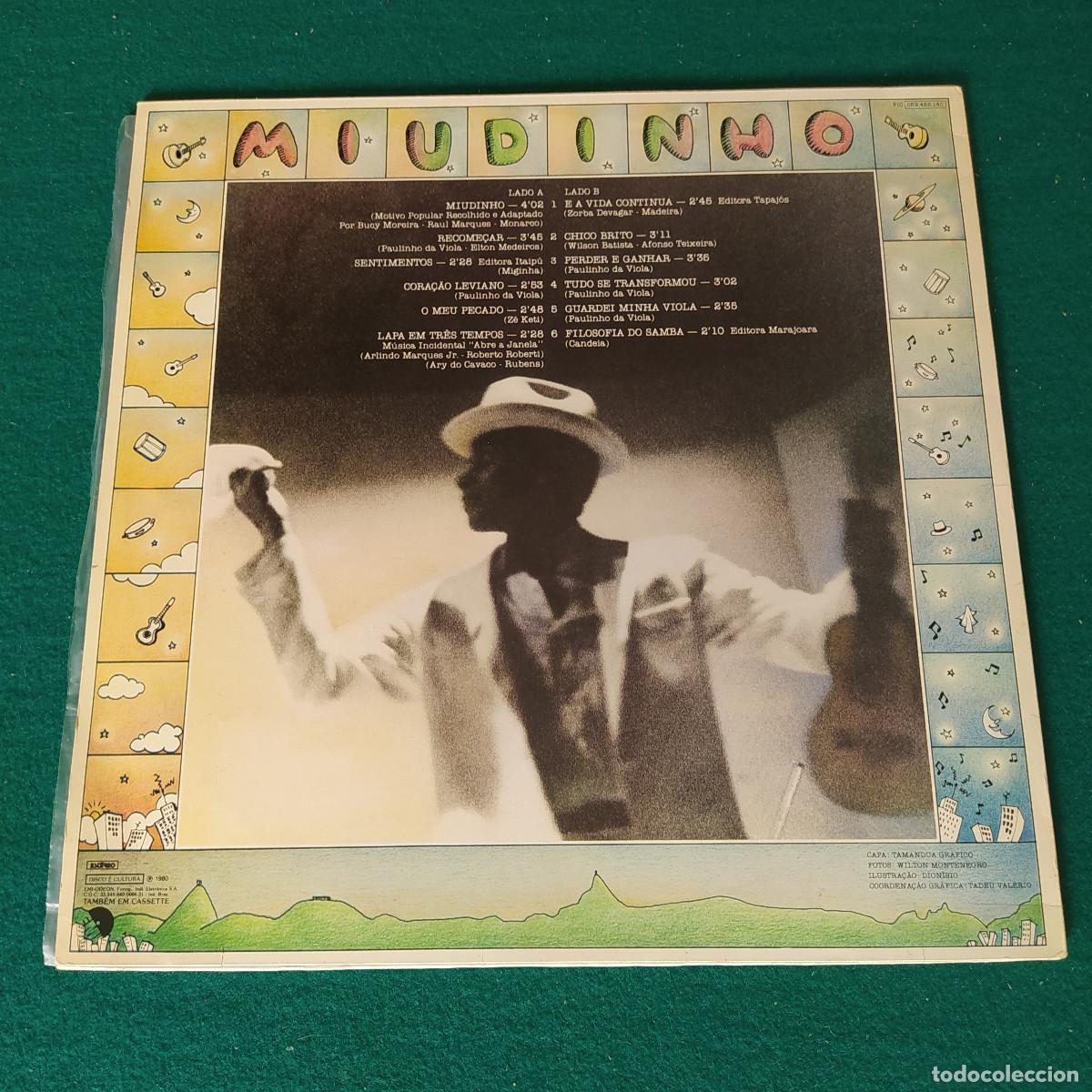 Discos de vinilo: Paulinho Da Viola &ndash; Miudinho - Foto 2