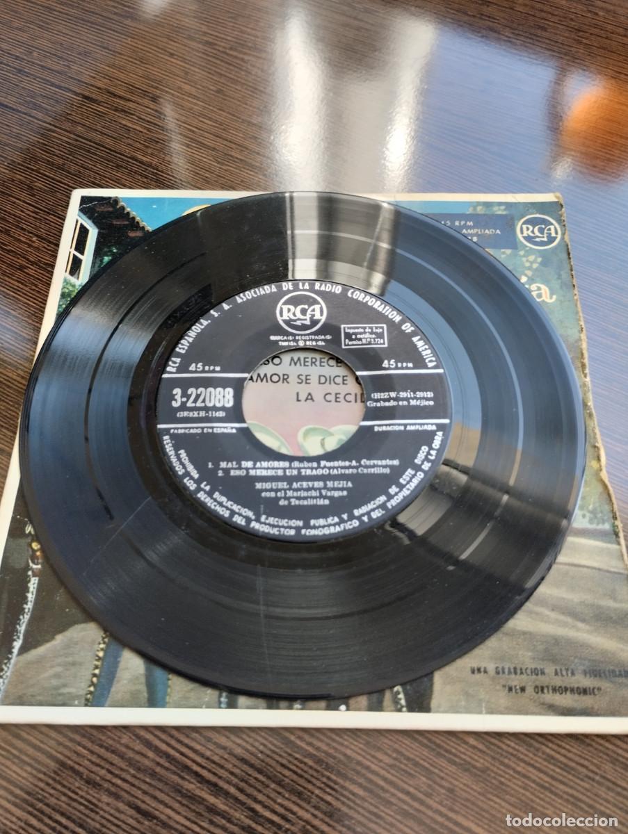 Discos de vinilo: Disco Single Miguel Aceves Mejia - Foto 2