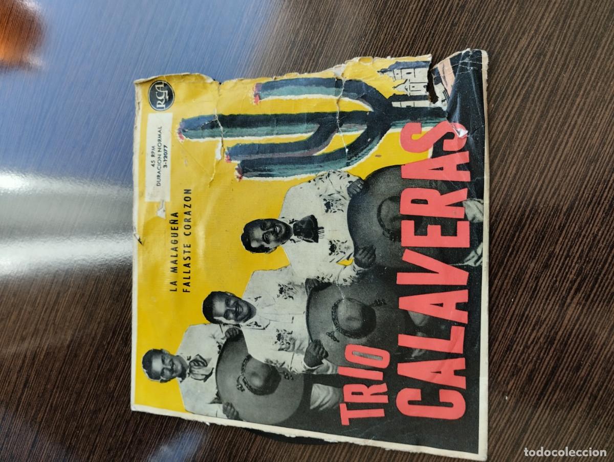 Discos de vinilo: Disco Single trio calaveras - Foto 1