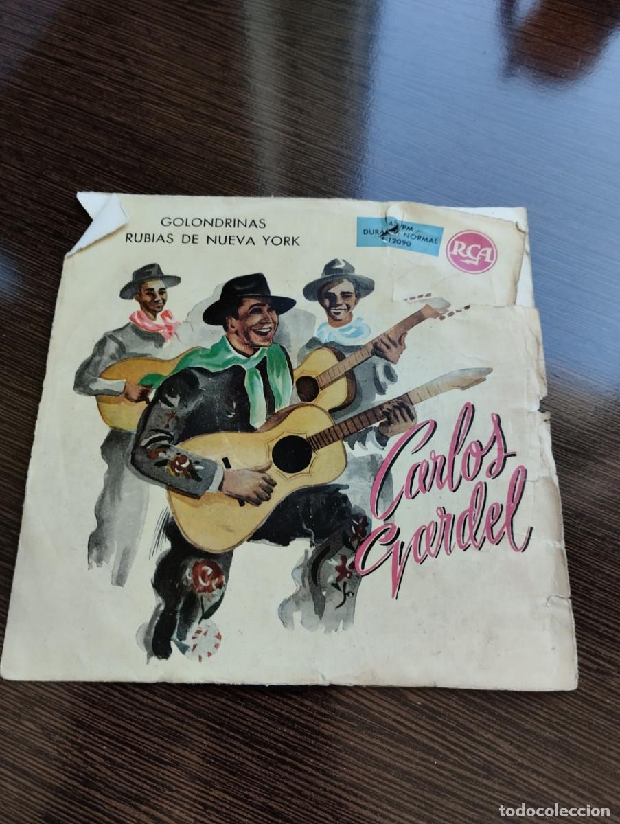 Discos de vinilo: Disco Single Carlos Gardel - Foto 1