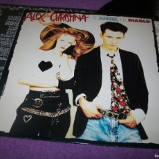 Discos de vinilo: ALEX Y CHRISTINA - EL ANGEL Y EL DIABLO ..LP DE 1989 CON LETRAS - WEA - BUEN ESTADO