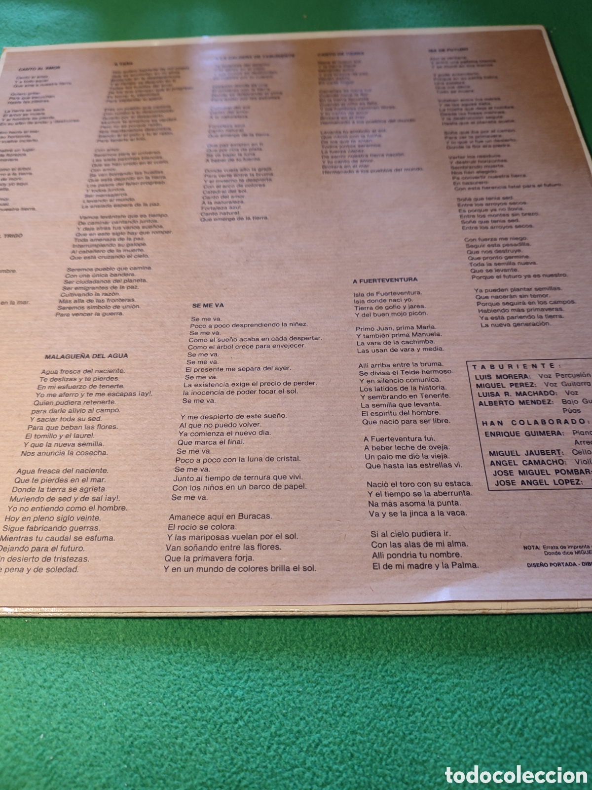 Discos de vinilo: Taburiente - Same Vinilo Lp - Foto 3