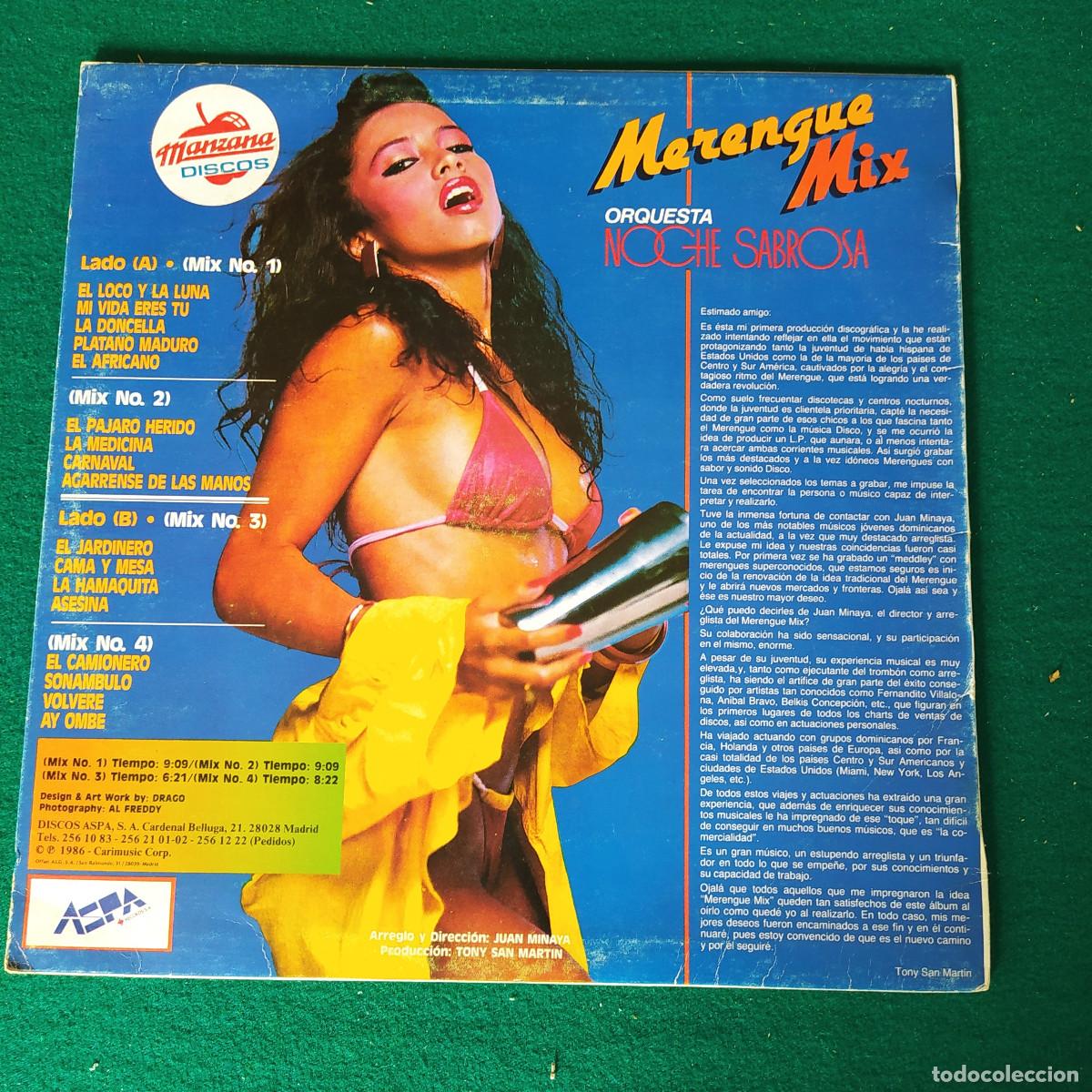 Discos de vinilo: Orquesta Noche Sabrosa &ndash; Merengue Mix - Foto 2