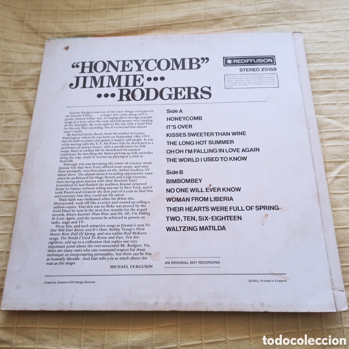 Discos de vinilo: Jimmie Rodgers - Honeycomb (LP, Comp) - Foto 2
