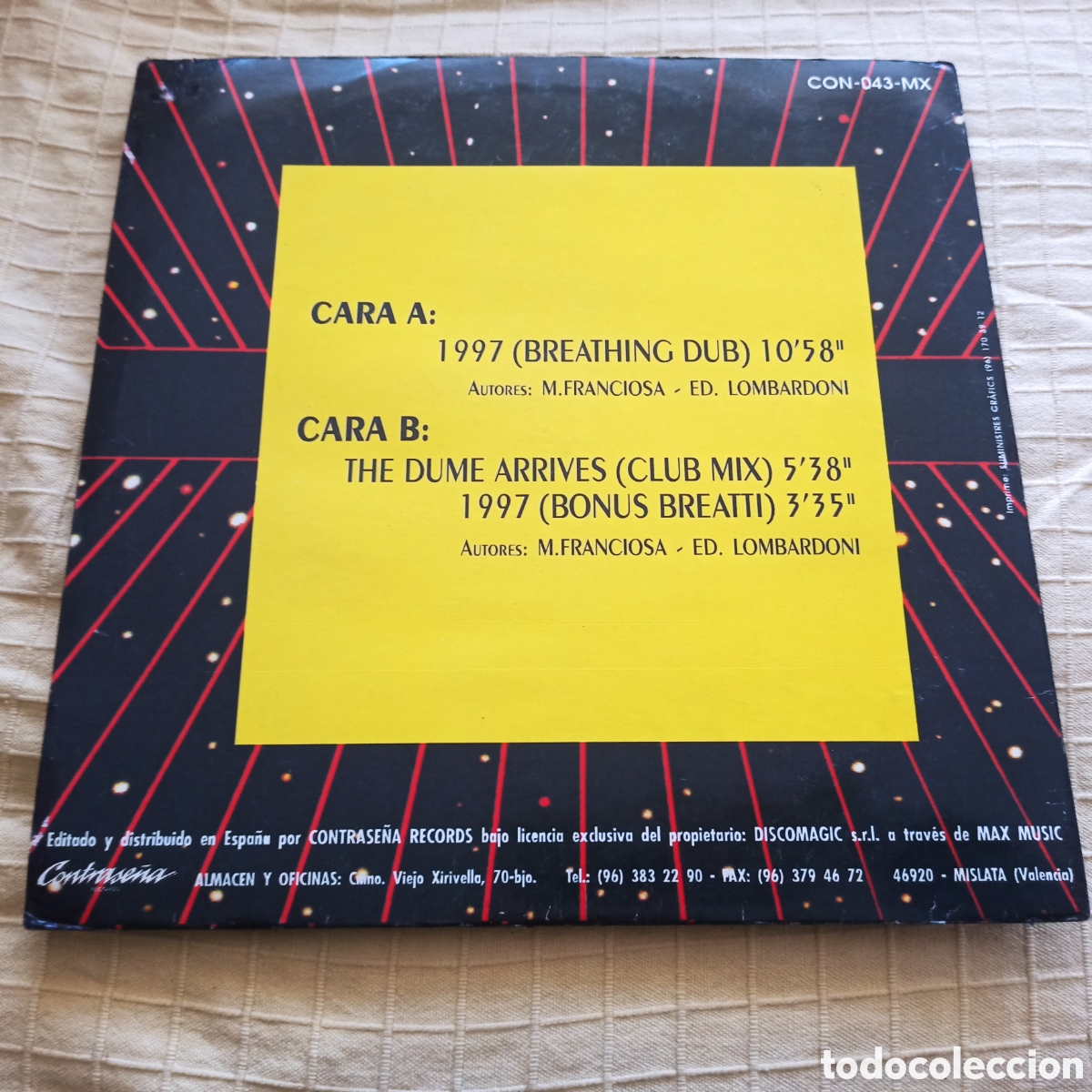 Discos de vinilo: Y.AE.N.A. - 1997 (12&rdquo;) - Foto 2