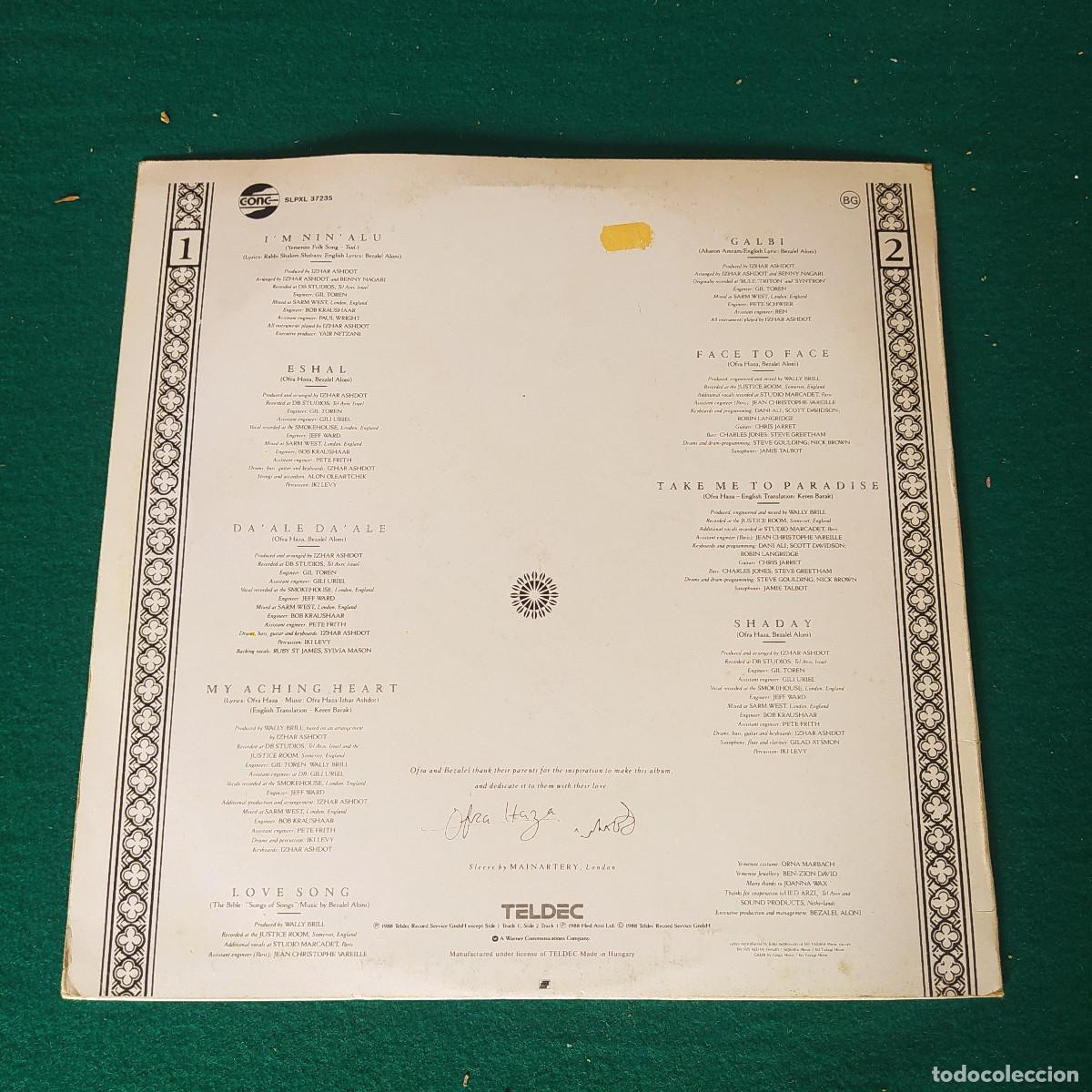 Discos de vinilo: Ofra Haza &ndash; Shaday .... - Foto 2