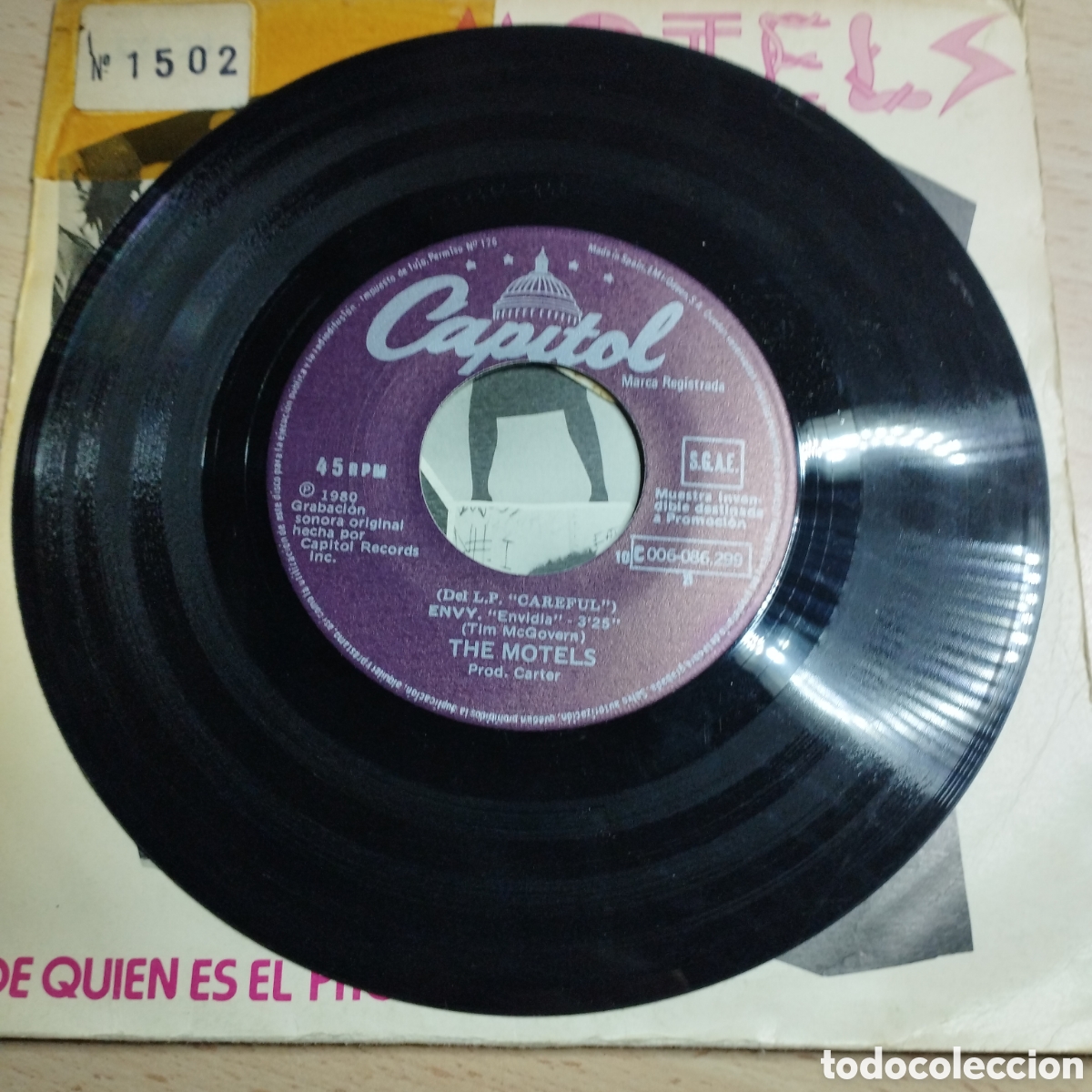 Discos de vinilo: Single 7&rdquo; PROMO The Motels 1980 whose problem? + Envy - Foto 3