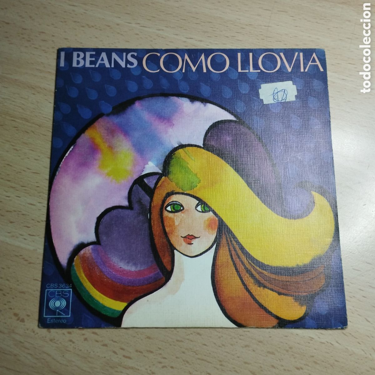 Disques de vinyle: Single 7&rdquo; l beans 1976 como llov&iacute;a + yo la conozco.