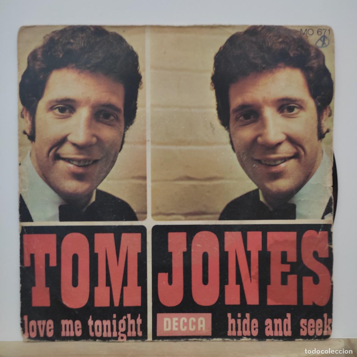 Discos de vinilo: TOM JONES - LOVE ME TONIGHT - SINGLE DE VINILO - Foto 1