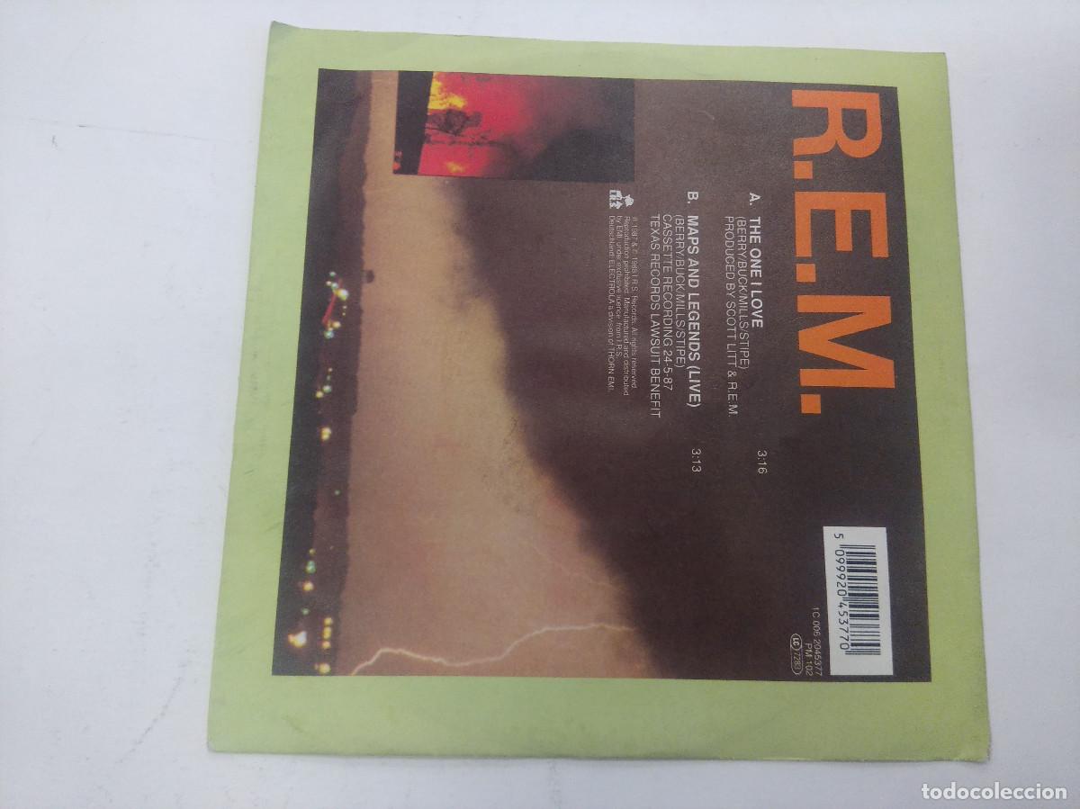 Discos de vinilo: REM/THE ONE I LOVE/SINGLE. - Foto 3