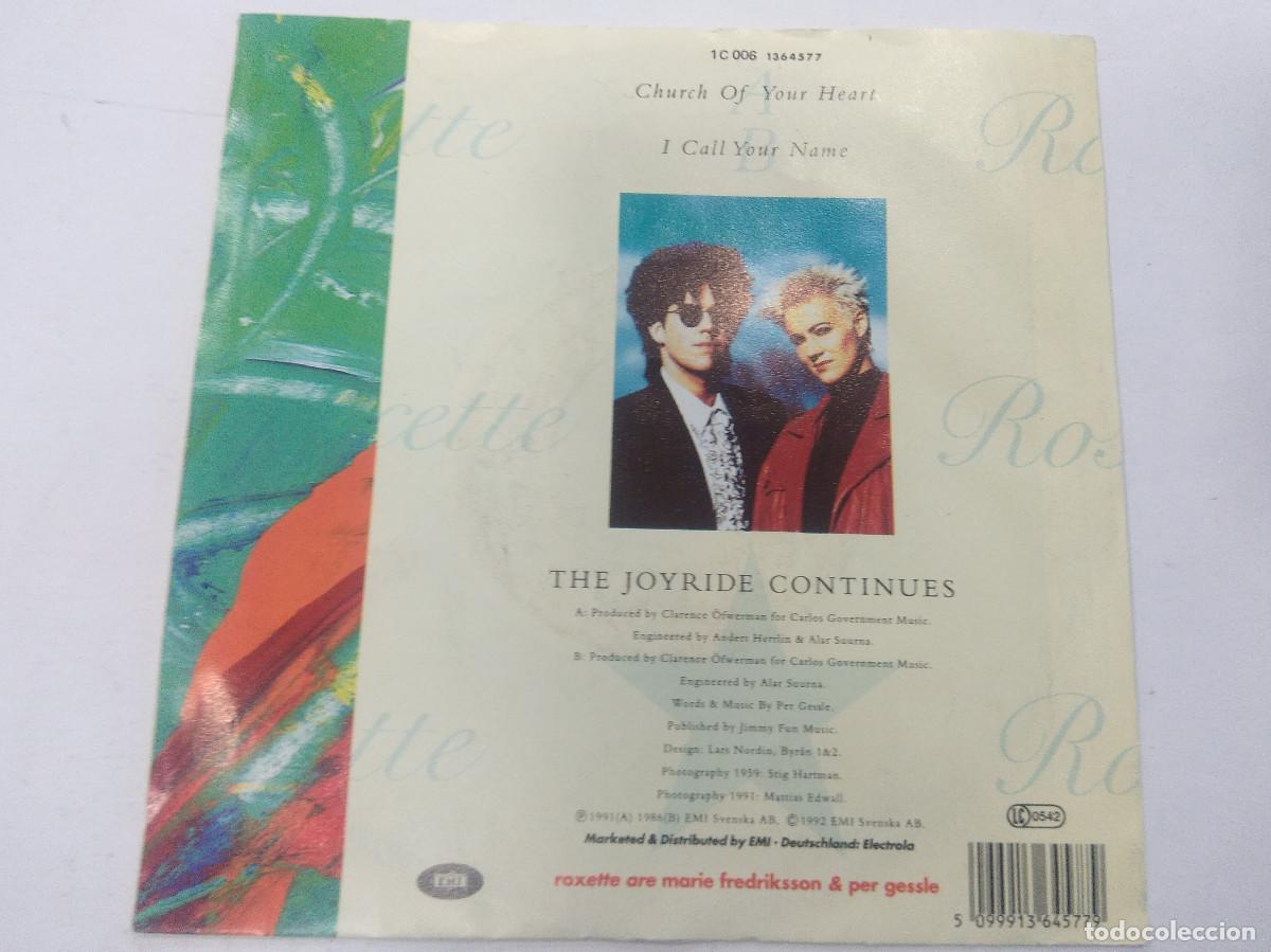 Discos de vinilo: ROXETTE/CHURCH YOUR HEART/SINGLE. - Foto 3