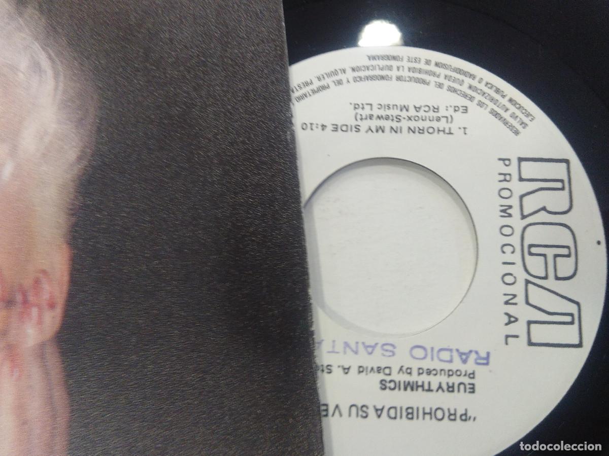 Discos de vinilo: EURYTHMICS/THORN IN MY SIDE/SINGLE PROMOCIONAL. - Foto 2