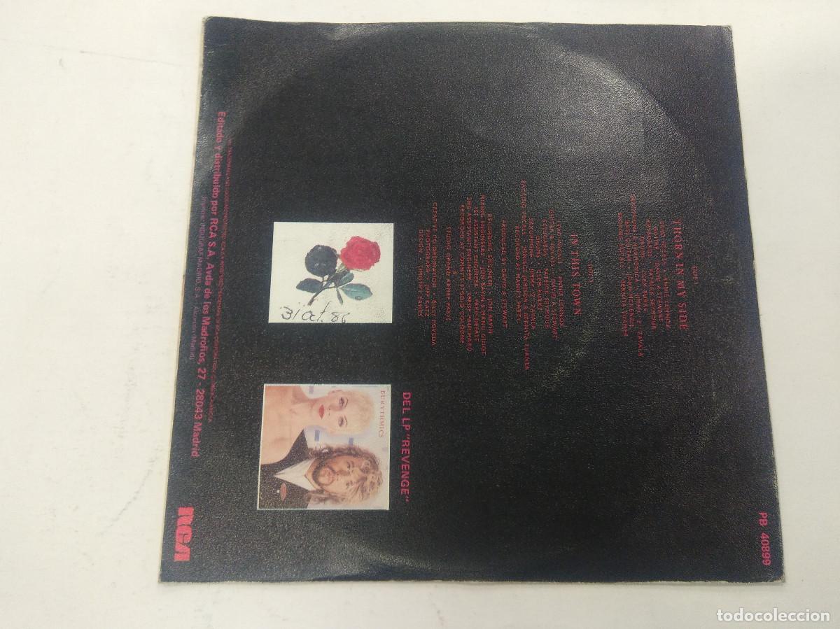 Discos de vinilo: EURYTHMICS/THORN IN MY SIDE/SINGLE PROMOCIONAL. - Foto 3