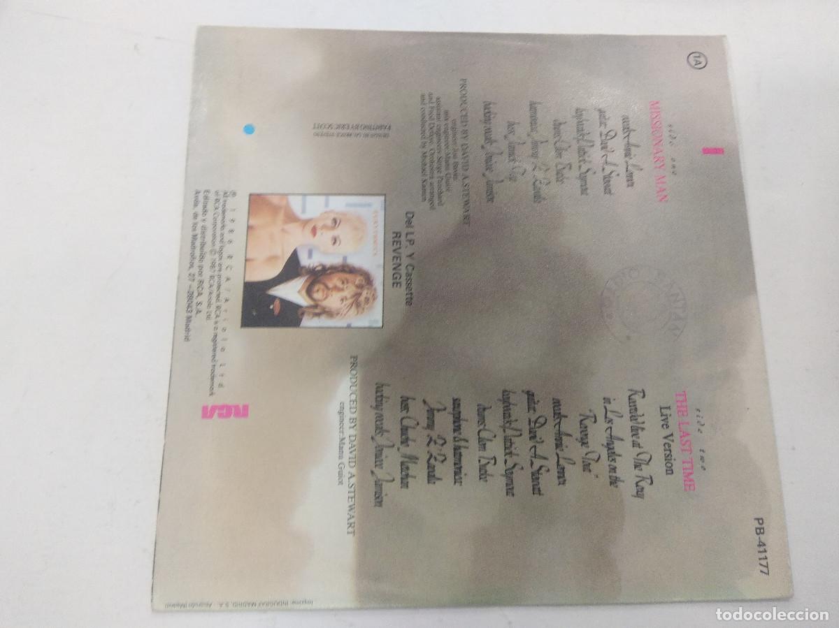Discos de vinilo: EURYTHMICS/MISSIONARY MAN/SINGLE. - Foto 3