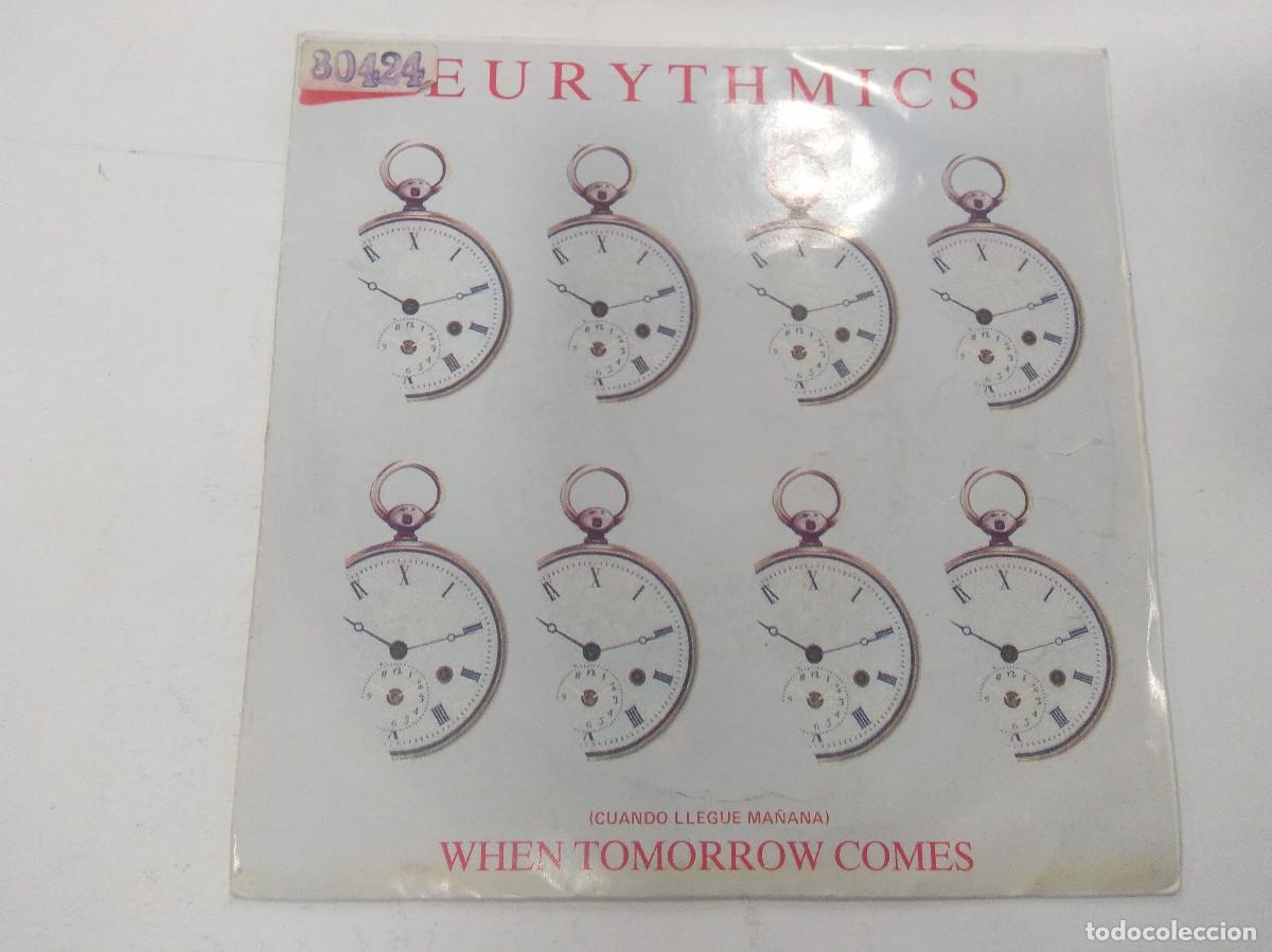 Discos de vinilo: EURYTHMICS/WHEN TOMORROW COMES/SINGLE. - Foto 1