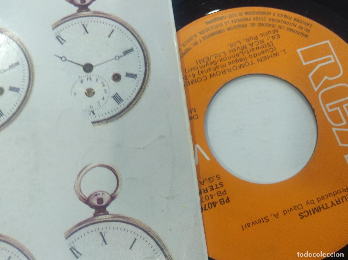 Discos de vinilo: EURYTHMICS/WHEN TOMORROW COMES/SINGLE. - Foto 2
