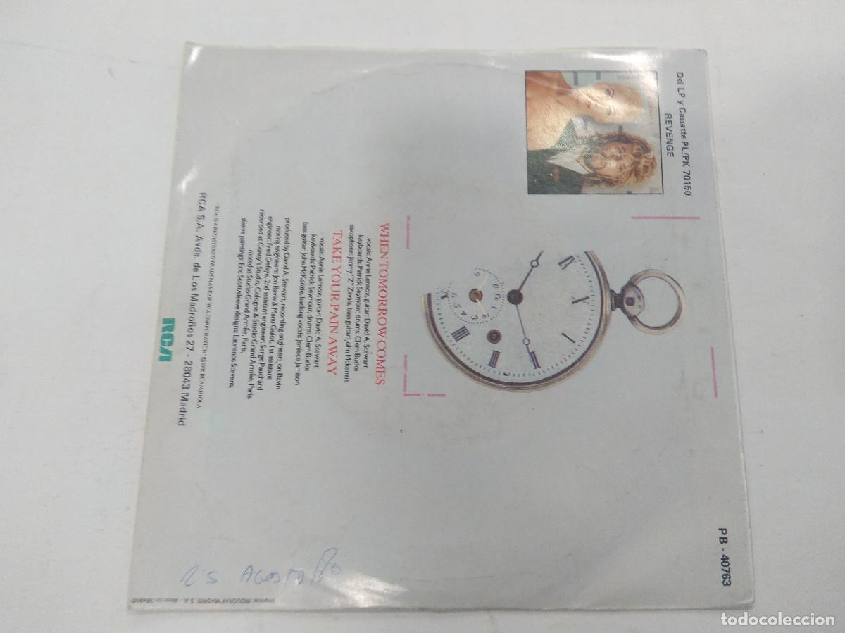 Discos de vinilo: EURYTHMICS/WHEN TOMORROW COMES/SINGLE. - Foto 3