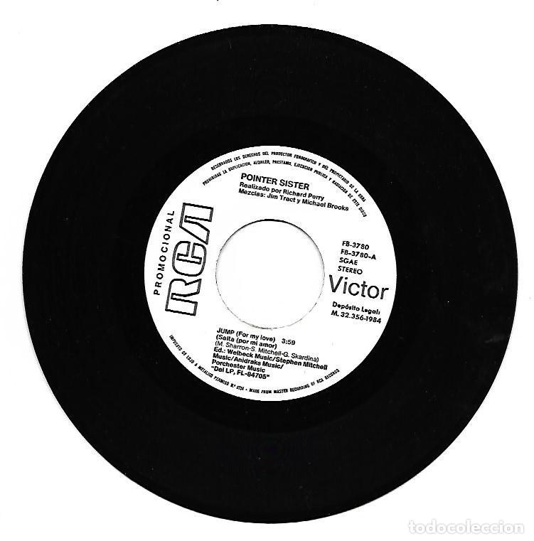 Discos de vinilo: POINTER SISTERS - JUMP / HEART BEAT - RCA 1984 - Foto 2