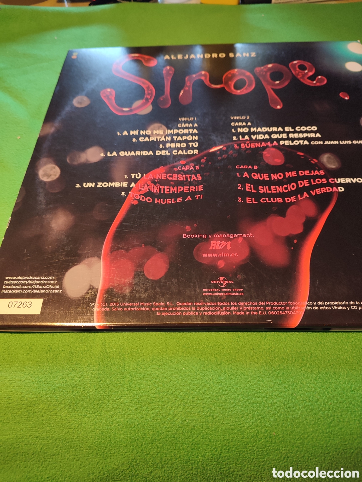 Discos de vinilo: Alejandro Sanz - Sirope - Foto 3