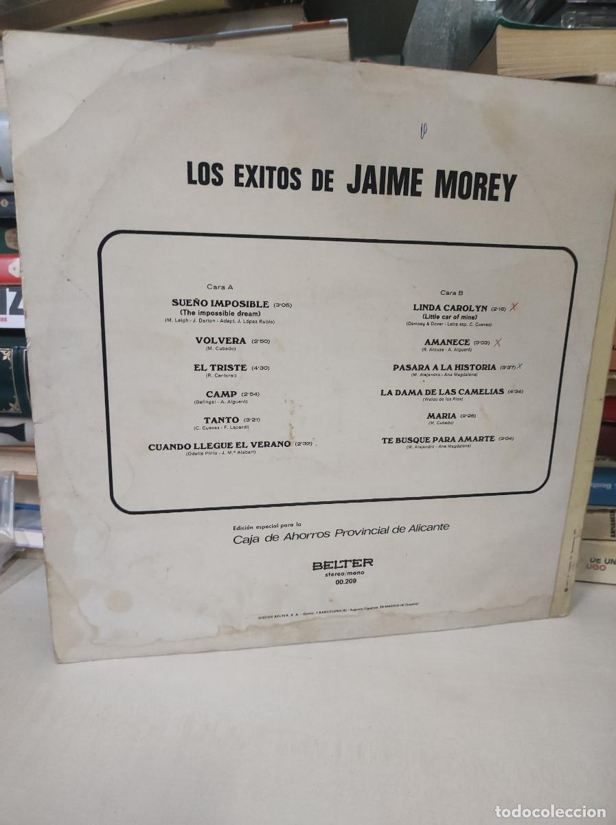 Discos de vinilo: Jaime Morey &ndash; Los Exitos De Jaime Morey - Foto 2