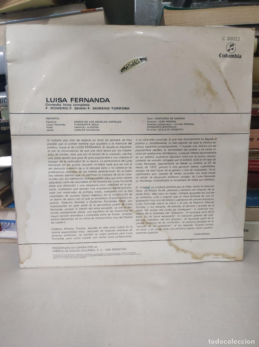 Discos de vinilo: LUISA FERNANDA ATAULFO ARGENTA - Foto 2
