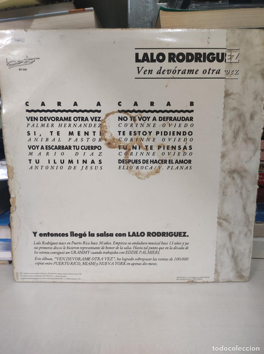 Discos de vinilo: Lalo Rodriguez &ndash; Ven Dev&oacute;rame Otra Vez - Foto 2
