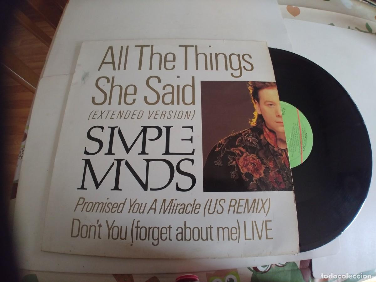 Discos de vinilo: SIMPLE MINDS-MAXI ALL THE THINGS SHE SAID - Foto 1