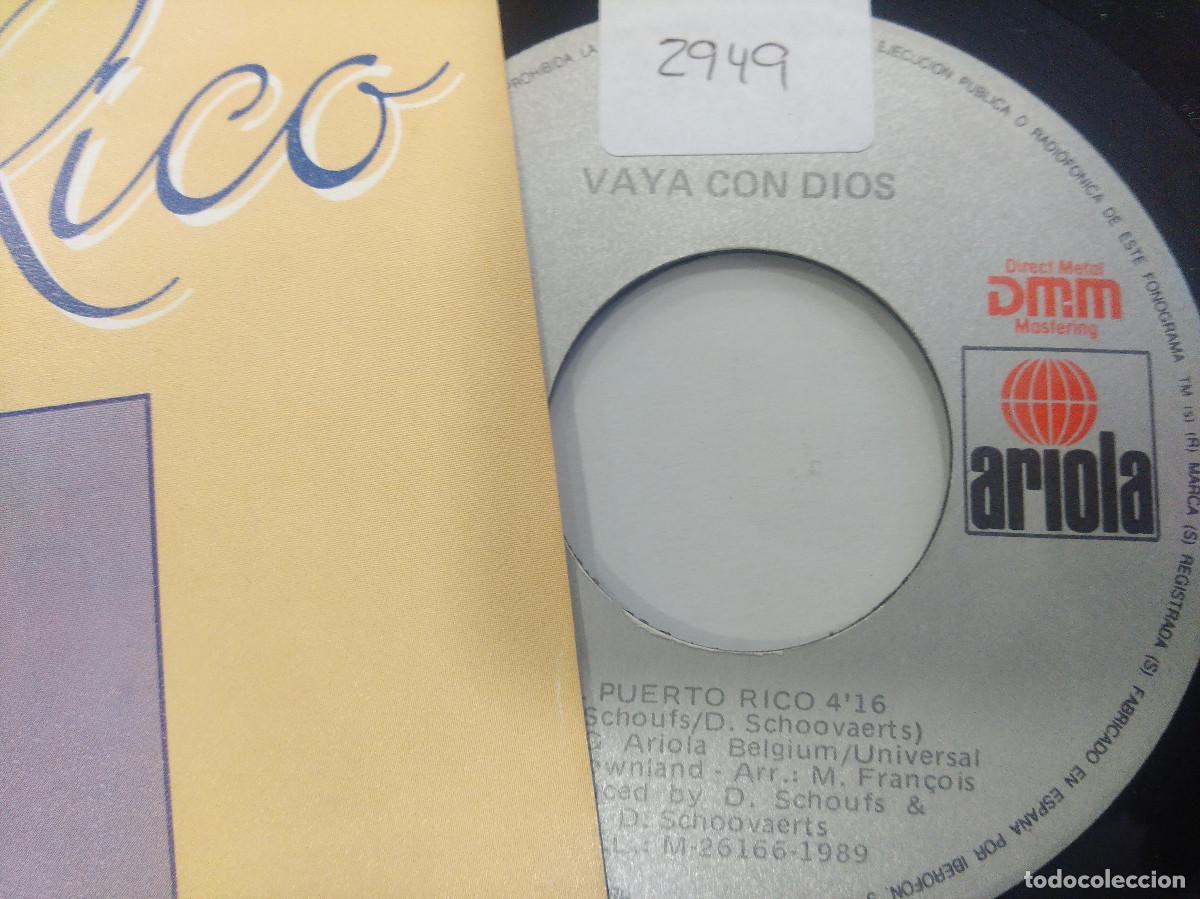 Discos de vinilo: VAYA CON DIOS/PUERTO RICO/SINGLE. - Foto 2