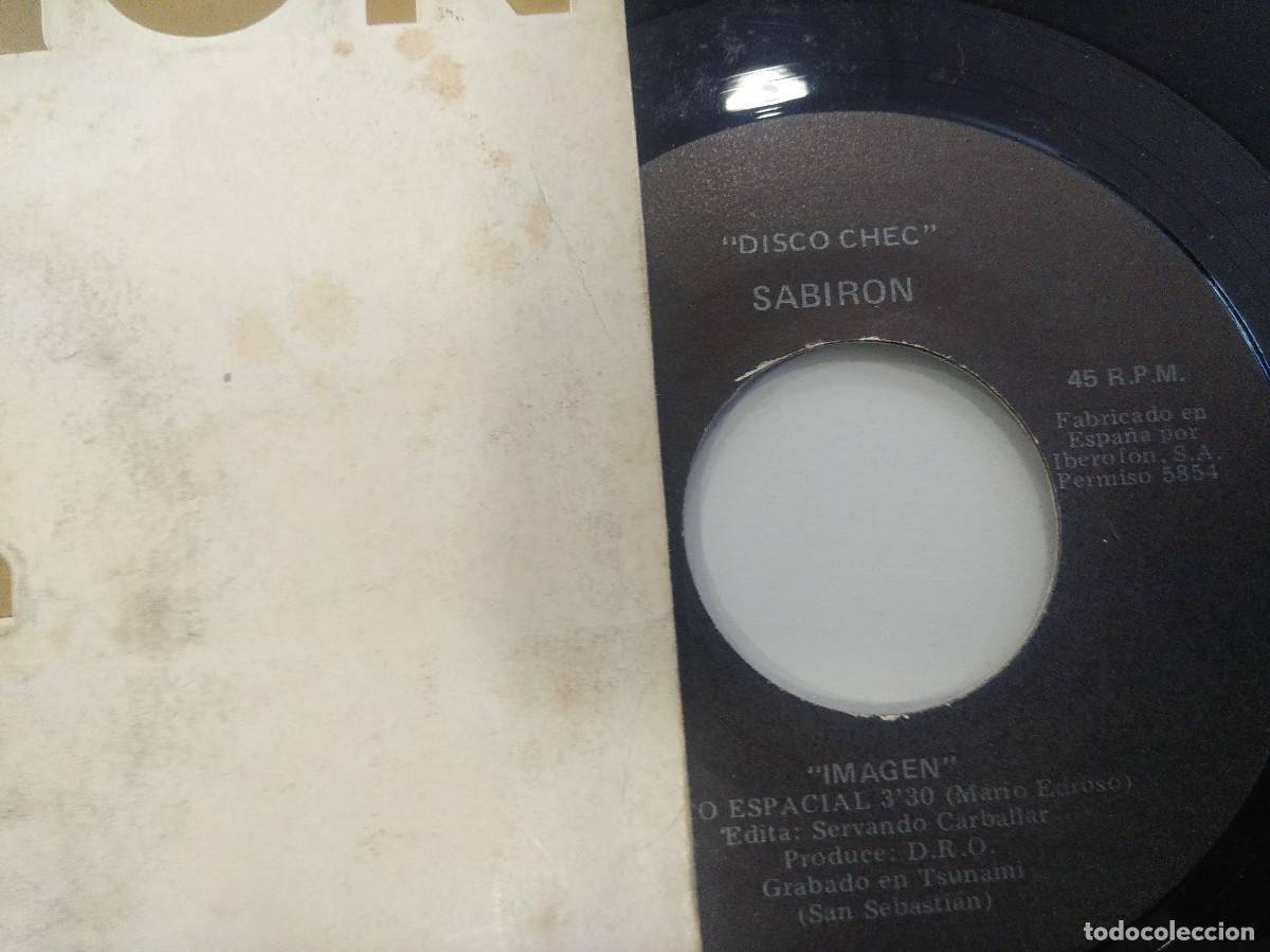 Discos de vinilo: SABIRON/IMAGEN/SINGLE. - Foto 2