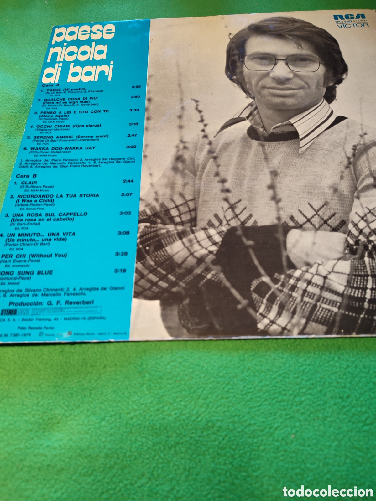 Discos de vinilo: Nicola di Bari - Paese - Foto 2