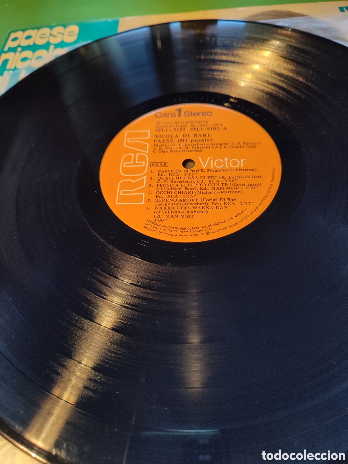 Discos de vinilo: Nicola di Bari - Paese - Foto 3