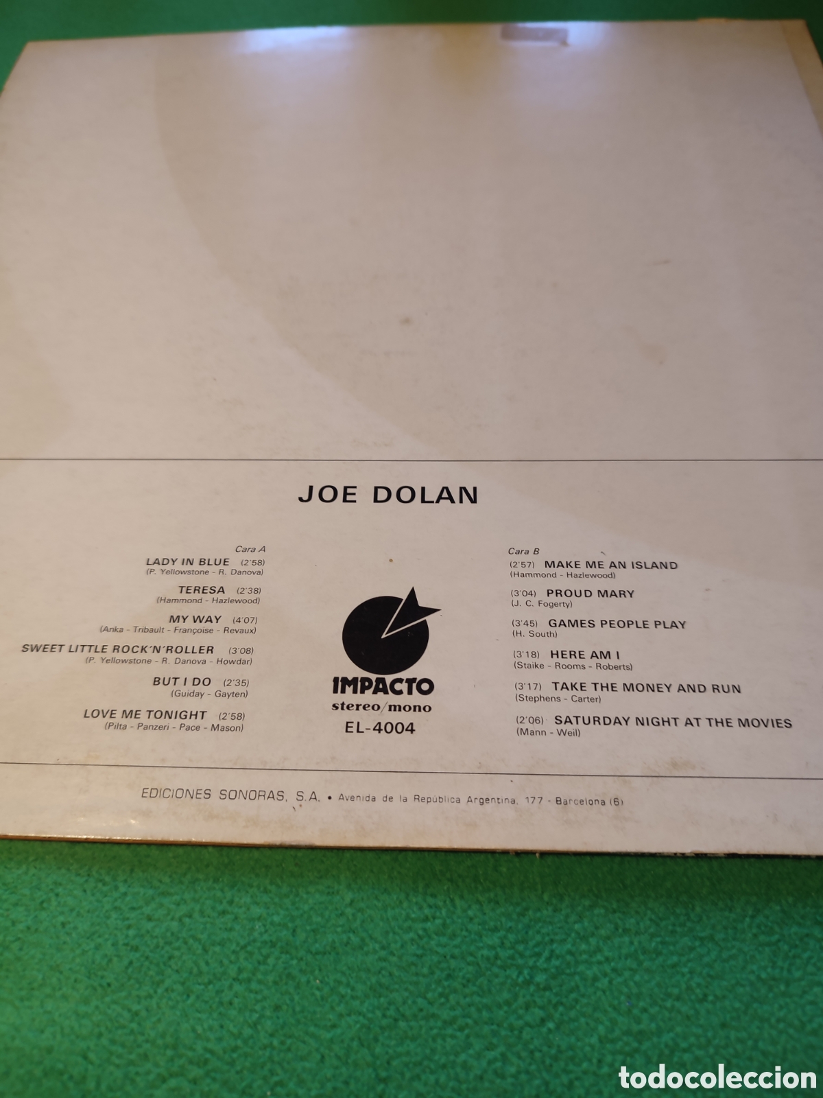 Discos de vinilo: Joe Dolan - Lady in Blue - Foto 2