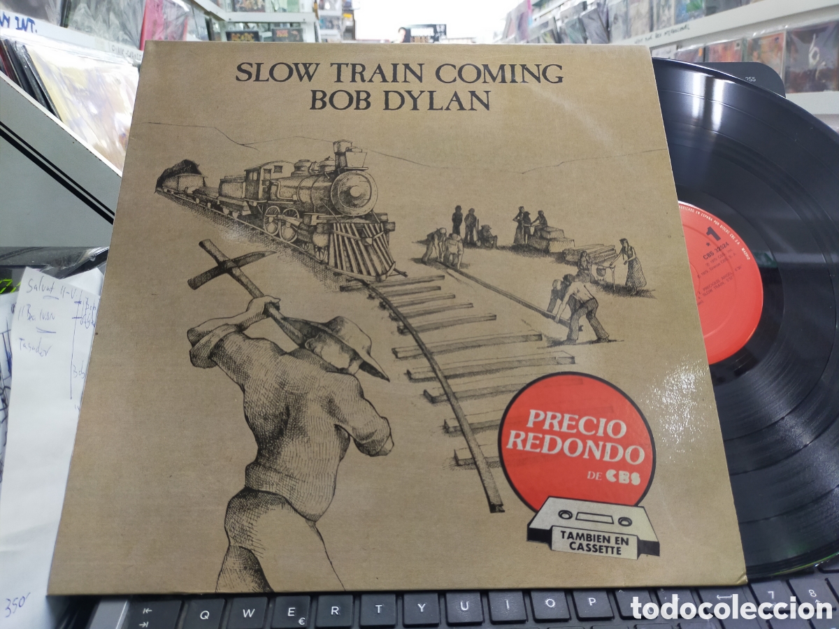 Discos de vinilo: Bob Dylan LP slow train coming Espa&ntilde;a 1984 - Foto 1